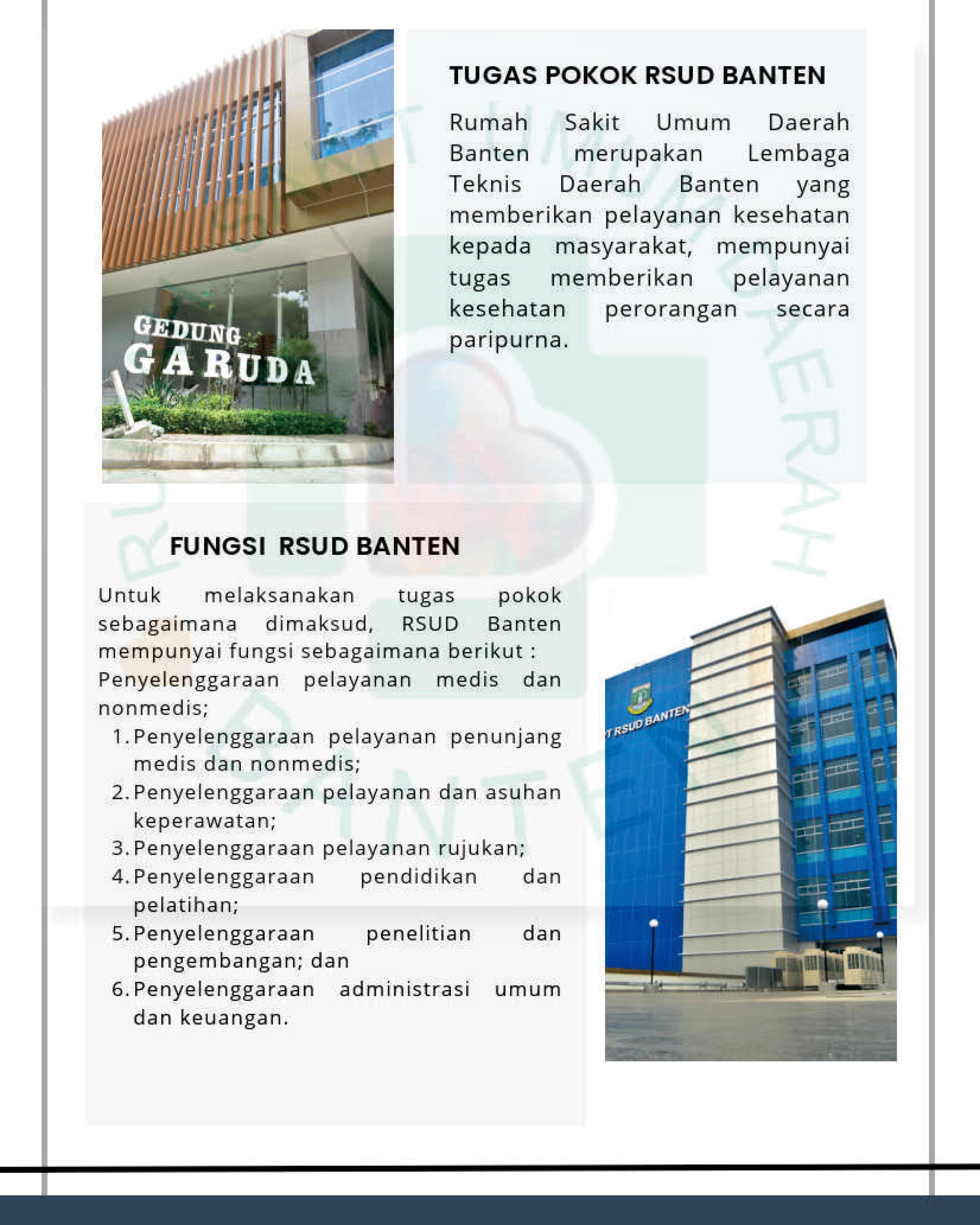 Tugas dan Fungsi RSUD Banten - RSU BANTEN | Rumah Sakit Umum Daerah ...