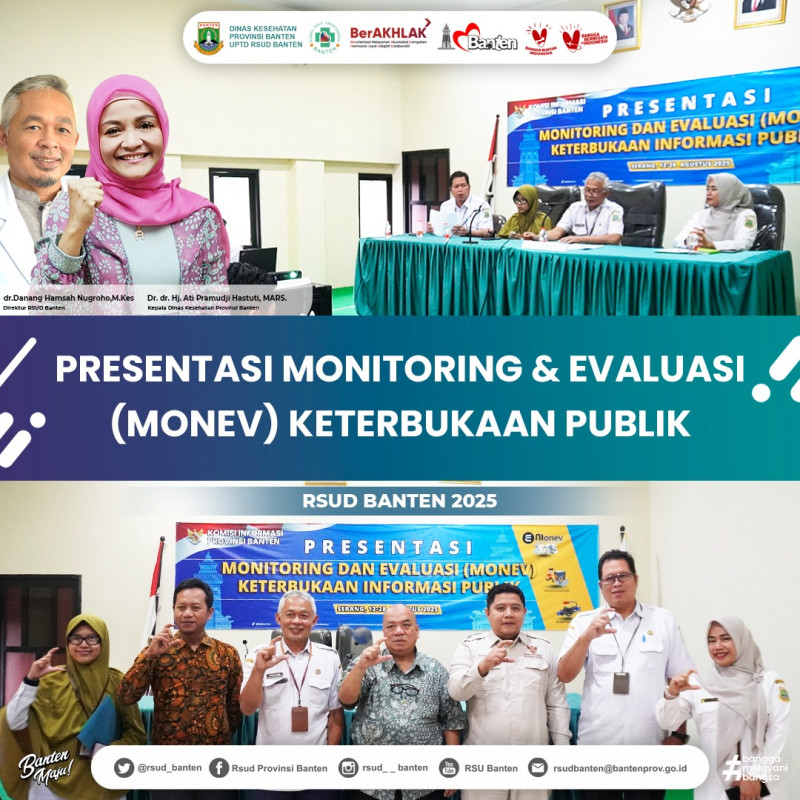 RSUD Banten Paparkan Inovasi pada Presentasi Monev Keterbukaan Informasi Publik 2025